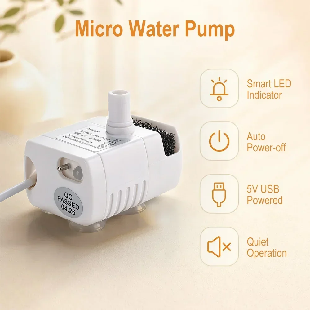 Aquael Filter Fzn - DC 5V USB Mini Dompelpomp met