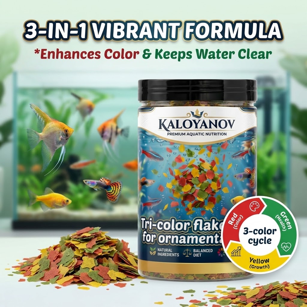 Tetra Food Tropical Flakes - Premium 3-kleurige vlokken visvoer, voedzaam dagelijks