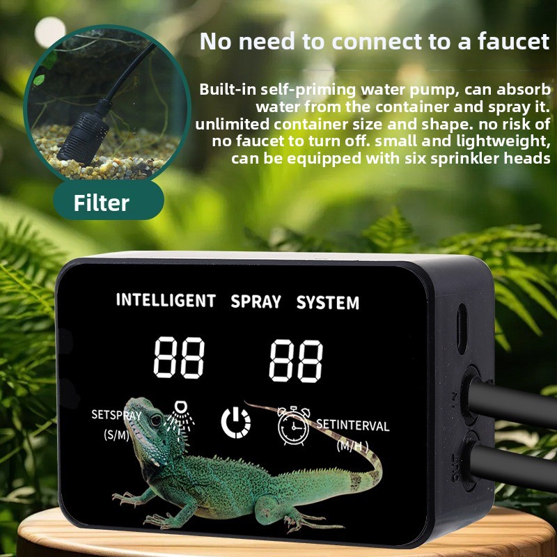 Mini-sproeisysteem voor regenw - Misting Nozzle Reptile recensie en prijs
